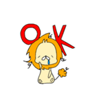 寝癖ライオン（個別スタンプ：6）