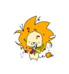 寝癖ライオン（個別スタンプ：32）
