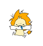 寝癖ライオン（個別スタンプ：34）