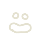シンプル顔文字 ペイント（個別スタンプ：4）