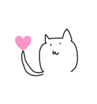 ゆるしろねこちゃん（個別スタンプ：27）