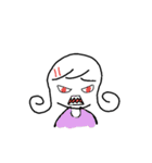 Little girl and her world.（個別スタンプ：3）