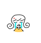 Little girl and her world.（個別スタンプ：5）