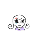 Little girl and her world.（個別スタンプ：6）
