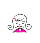 Little girl and her world.（個別スタンプ：12）