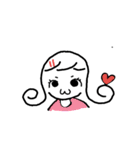 Little girl and her world.（個別スタンプ：14）