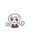 Little girl and her world.（個別スタンプ：21）