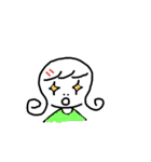 Little girl and her world.（個別スタンプ：28）