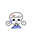 Little girl and her world.（個別スタンプ：30）