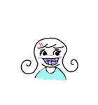 Little girl and her world.（個別スタンプ：32）
