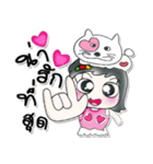 ^_^..Miss. Sayo and cat..（個別スタンプ：4）