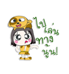 Hello my name is Yumiko...Love dog ^_^！（個別スタンプ：10）