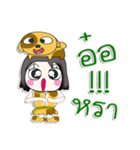 Hello my name is Yumiko...Love dog ^_^！（個別スタンプ：16）