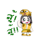 Hello my name is Yumiko...Love dog ^_^！（個別スタンプ：19）