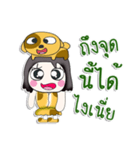 Hello my name is Yumiko...Love dog ^_^！（個別スタンプ：38）