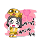 ^_^ My name is Hana..Love dog..（個別スタンプ：5）