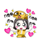 ^_^ My name is Hana..Love dog..（個別スタンプ：7）