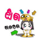 ^_^ My name is Hana..Love dog..（個別スタンプ：13）