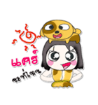 ^_^ My name is Hana..Love dog..（個別スタンプ：16）