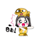 ^_^ My name is Hana..Love dog..（個別スタンプ：22）