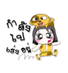 ^_^ My name is Hana..Love dog..（個別スタンプ：23）