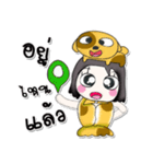 ^_^ My name is Hana..Love dog..（個別スタンプ：24）