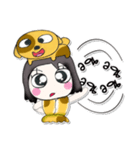 ^_^ My name is Hana..Love dog..（個別スタンプ：25）