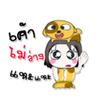 ^_^ My name is Hana..Love dog..（個別スタンプ：30）