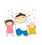 Rough outline family（個別スタンプ：14）