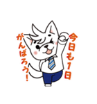 白い犬の北海道犬・でかもじ（個別スタンプ：10）