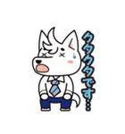 白い犬の北海道犬・でかもじ（個別スタンプ：29）