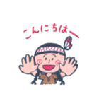 LOCO DD インディアン少女（個別スタンプ：1）
