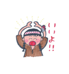 LOCO DD インディアン少女（個別スタンプ：3）