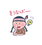 LOCO DD インディアン少女（個別スタンプ：10）