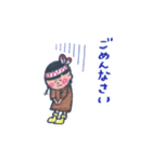 LOCO DD インディアン少女（個別スタンプ：34）