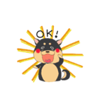 茶柴と黒柴（個別スタンプ：15）