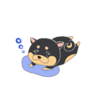 茶柴と黒柴（個別スタンプ：19）
