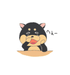 茶柴と黒柴（個別スタンプ：24）