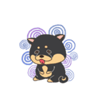 茶柴と黒柴（個別スタンプ：25）