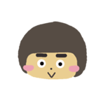 Thick eyebrows girl（個別スタンプ：1）