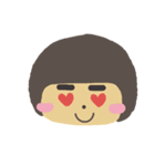 Thick eyebrows girl（個別スタンプ：2）