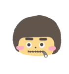 Thick eyebrows girl（個別スタンプ：3）