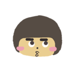 Thick eyebrows girl（個別スタンプ：6）
