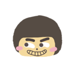 Thick eyebrows girl（個別スタンプ：7）