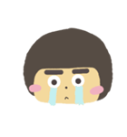 Thick eyebrows girl（個別スタンプ：9）