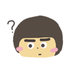 Thick eyebrows girl（個別スタンプ：10）