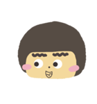 Thick eyebrows girl（個別スタンプ：11）
