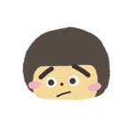 Thick eyebrows girl（個別スタンプ：12）