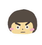 Thick eyebrows girl（個別スタンプ：13）