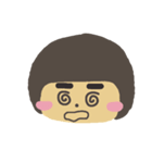 Thick eyebrows girl（個別スタンプ：14）